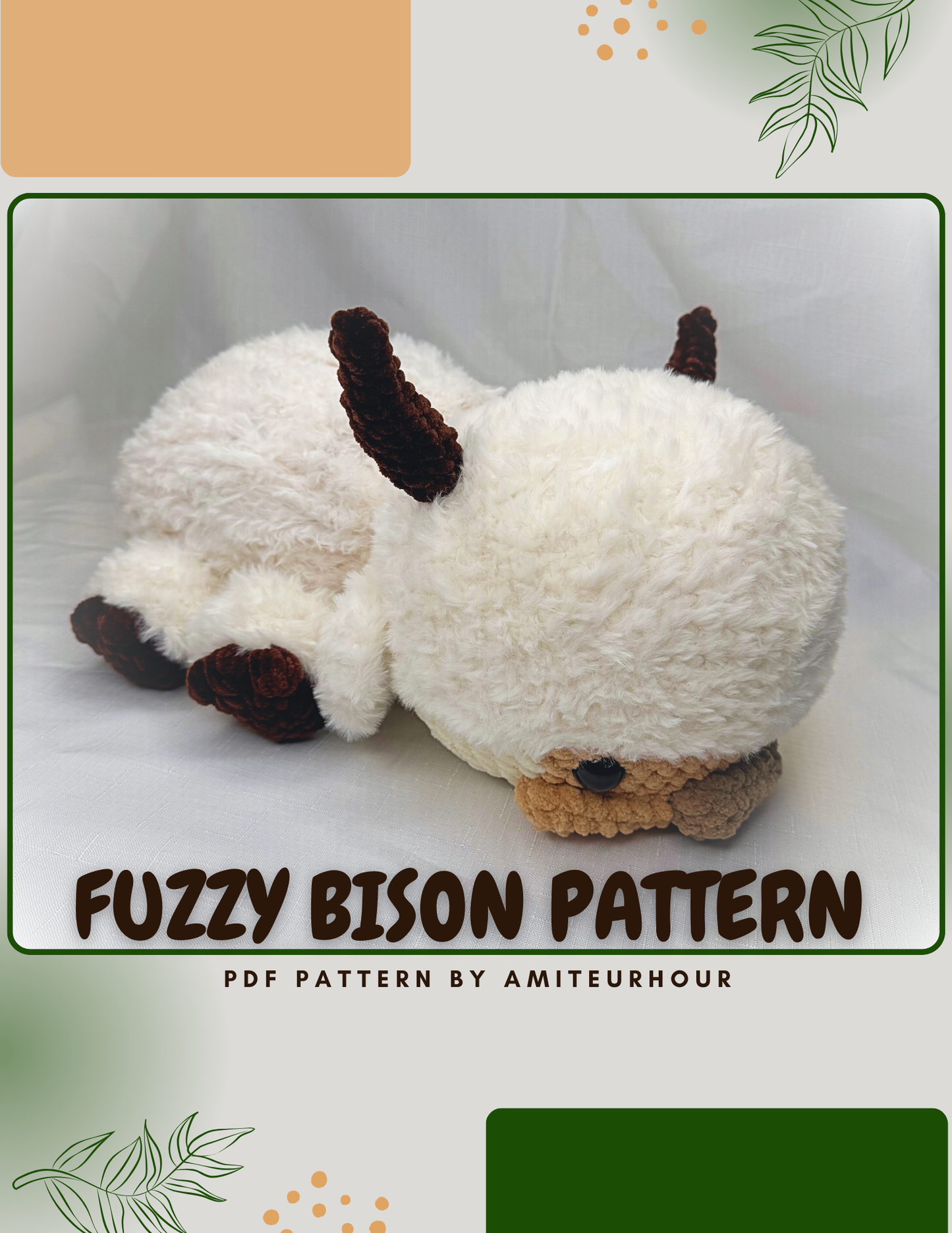 Fuzzy Bison - PATTERN ONLY