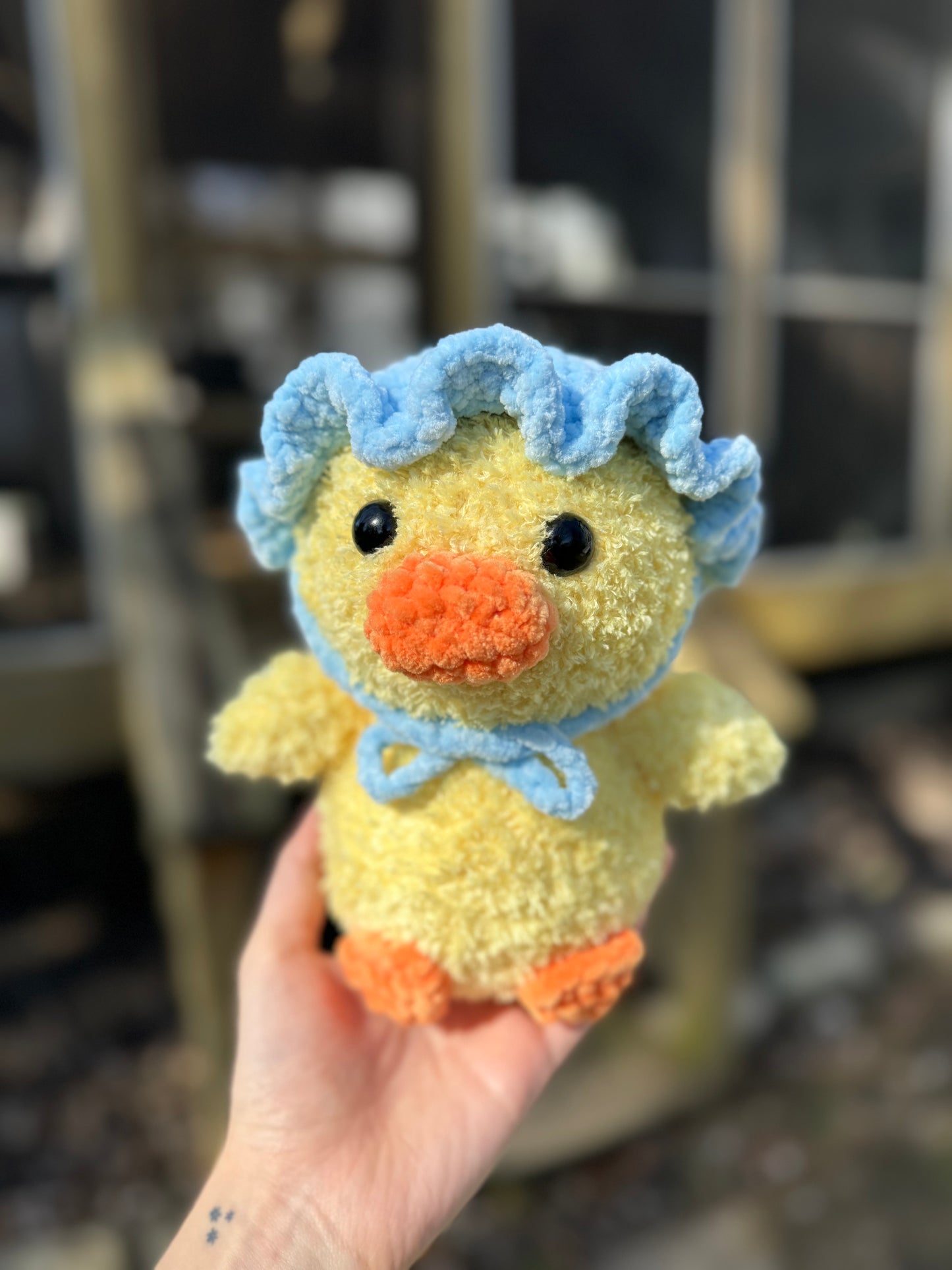 Fuzzy Duck with Hat