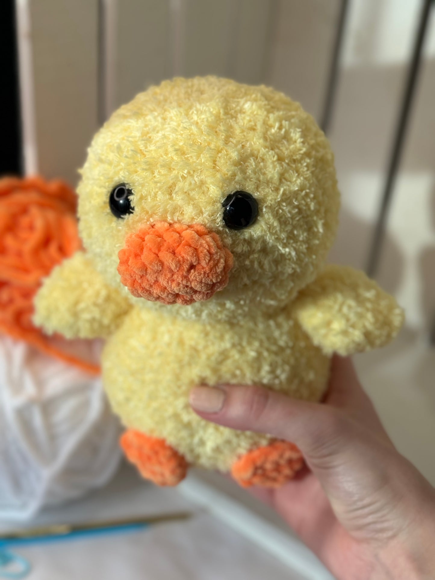 Fuzzy Duck with Hat