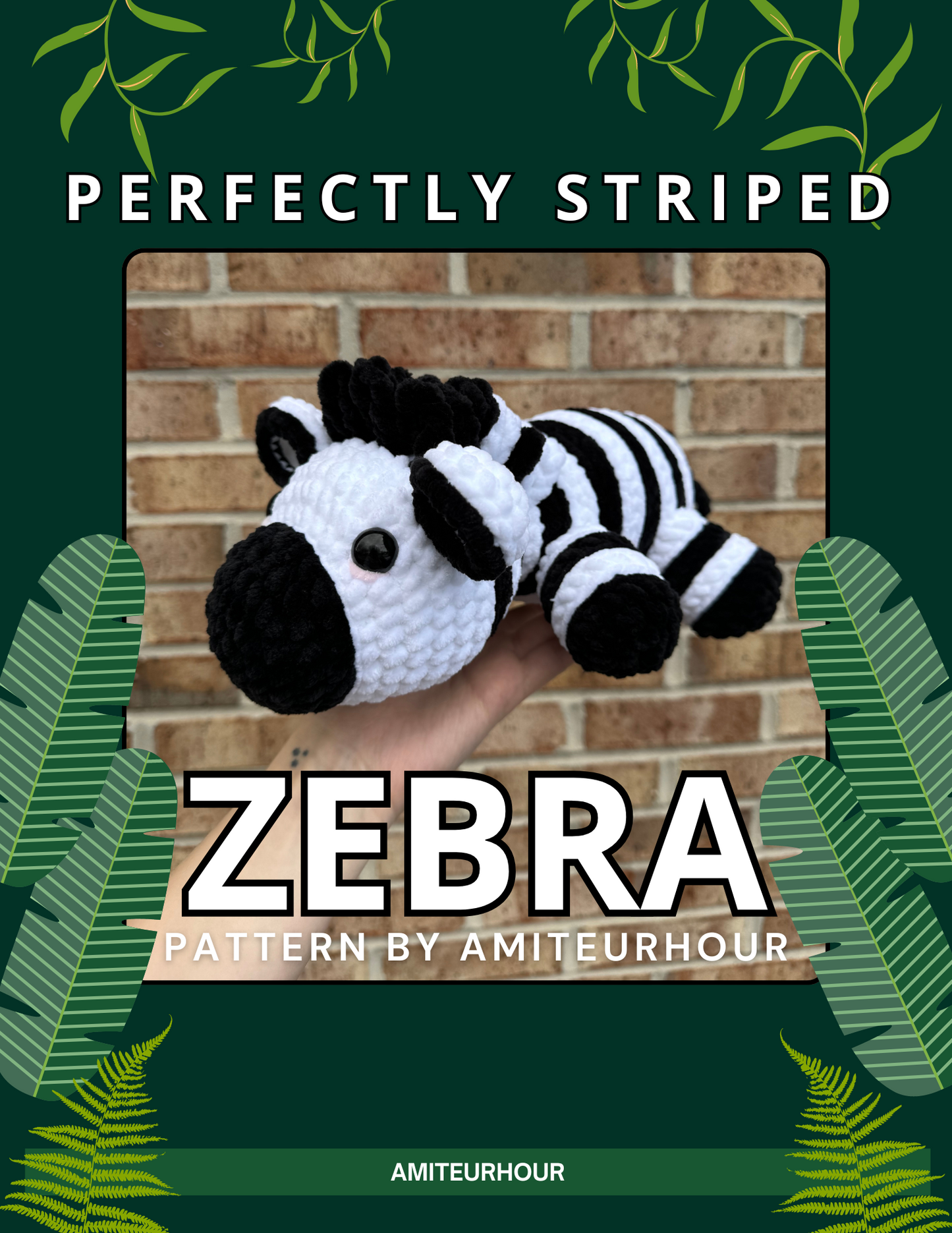 Crochet Zebra - PATTERN ONLY